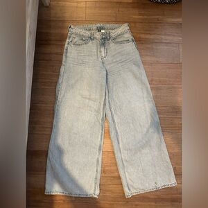 H&M Light Blue Wide Leg Jeans